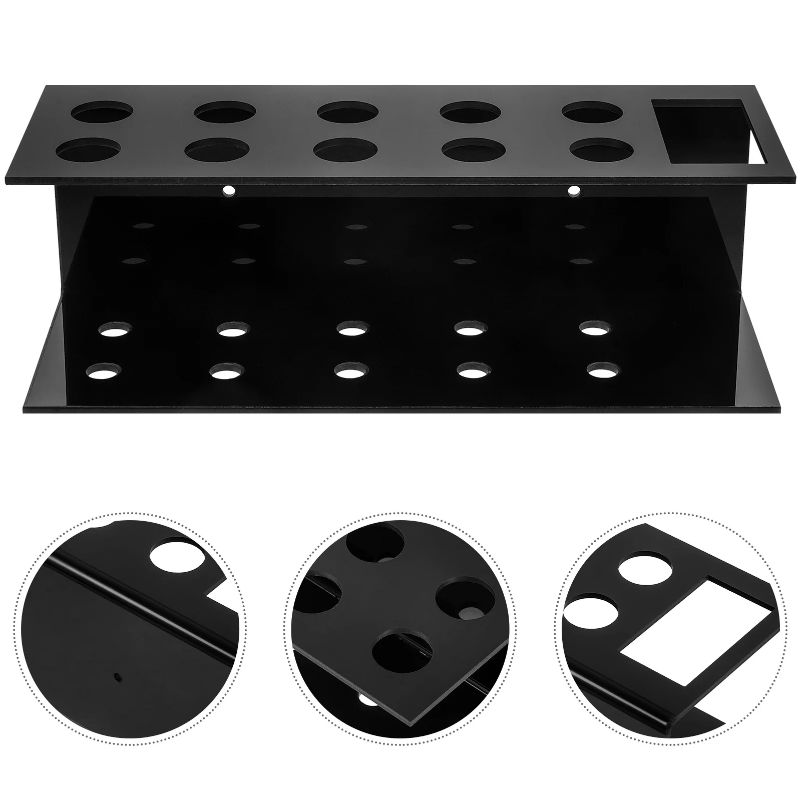 

1Set Desk Marker Holder Transparent Acrylic Pen Stand for Office School Home Use Portable Multifunctional Stationery Organizer