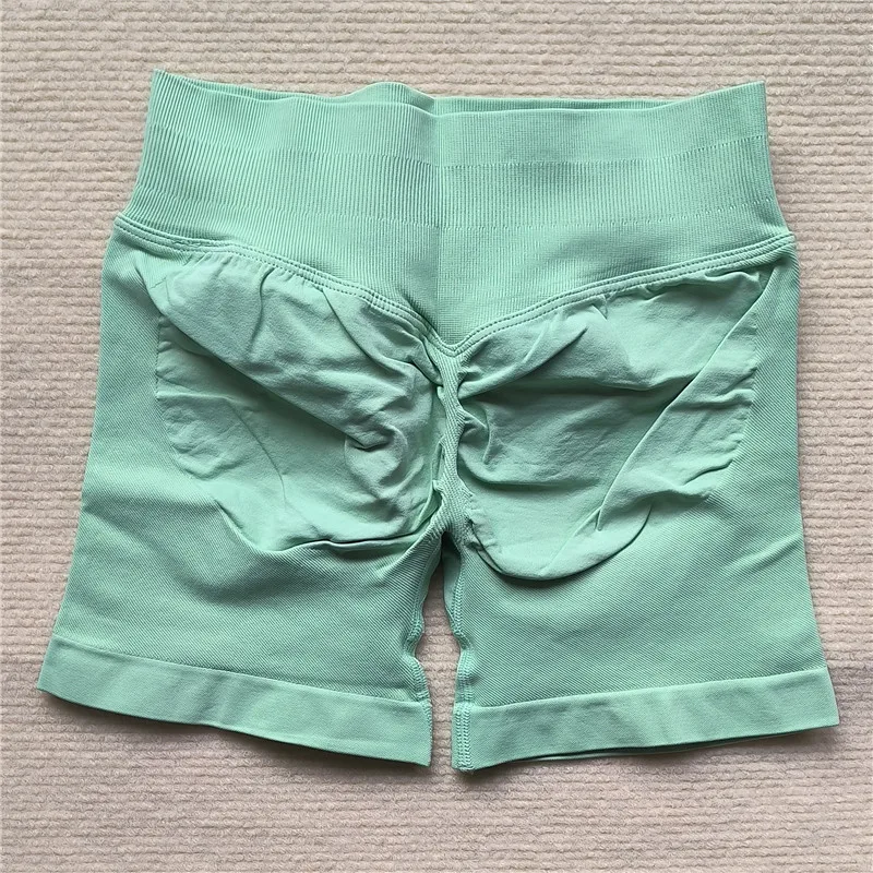 HBC Gym Biker Shorts Scrunch Butt Shorts Women Compression Shorts High Elastic Seamless Leggings Sexy Yoga Three-part Pants