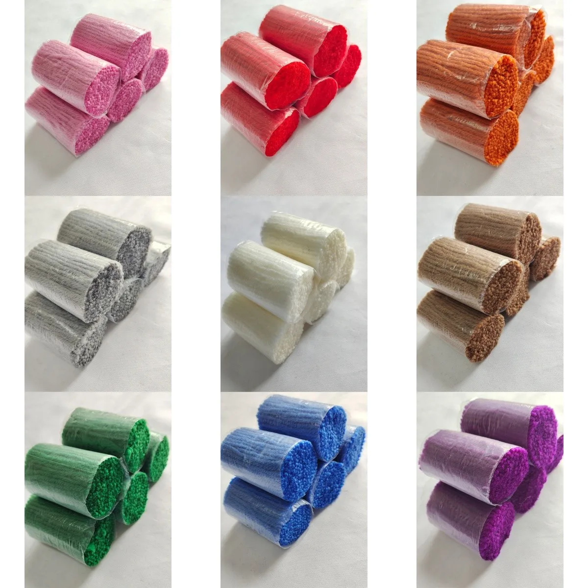 10 Bundle Latch Hook Rug Yarn Latch Wool Yarn Latch Knotted Rug Wool Packs