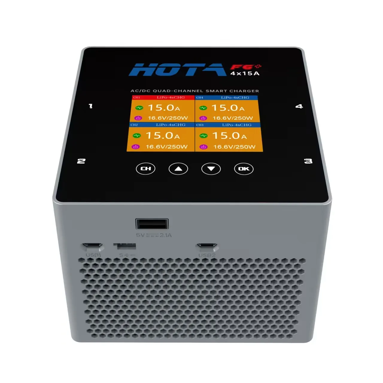 HOTA F6+AC 500W DC 1000W 15A Balanced Charger Multifunctional Intelligent Lithium Battery Charger