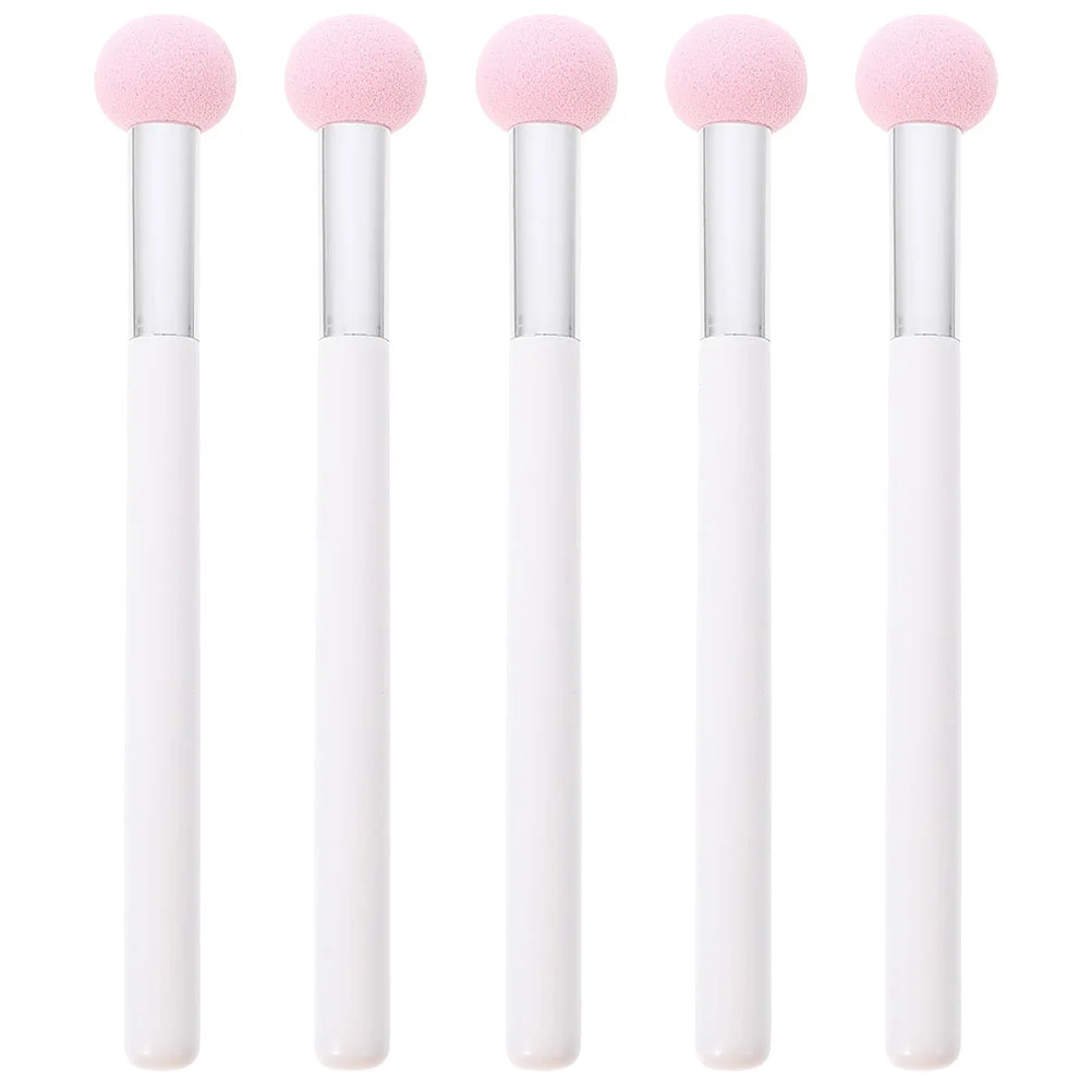 

5 Pcs Small Mushroom Head Brush Makeup Sponges for Foundation and Concealer Cushion Puff Round Powder Applicator Girl