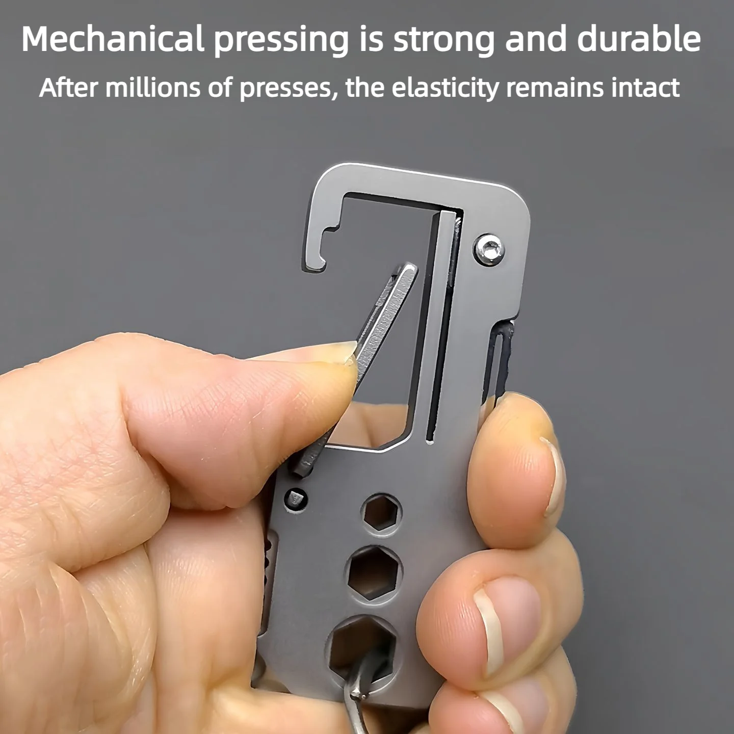 MEITAOOE Titanium Alloy Pocket Multifunctional Tool Mini Folding Open Box Knife Portable Keychain Pendant Unboxing Bottle Opener