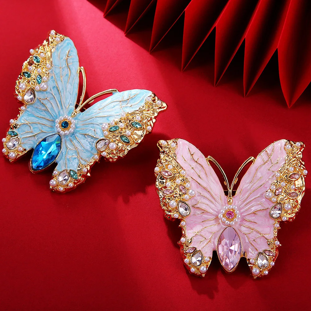 

Retro Glazed Butterfly Brooch, Universal Insect Pins For Fashionable Women And Girls, Party Accessories, Jewelry, Friends' Gifts