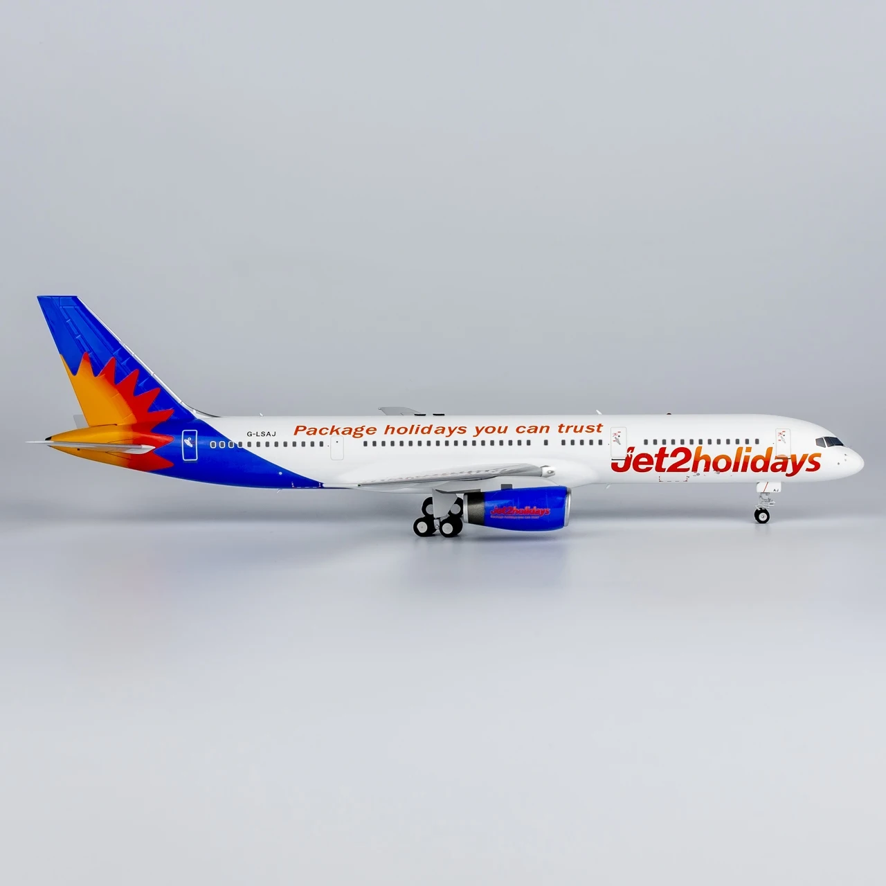 42036 โลหะผสมสะสมเครื่องบินของขวัญ NG รุ่น 1:200 Jet2 วันหยุดโบอิ้ง B757-200 เครื่องบิน Diecast Jet รุ่น G-LSAD