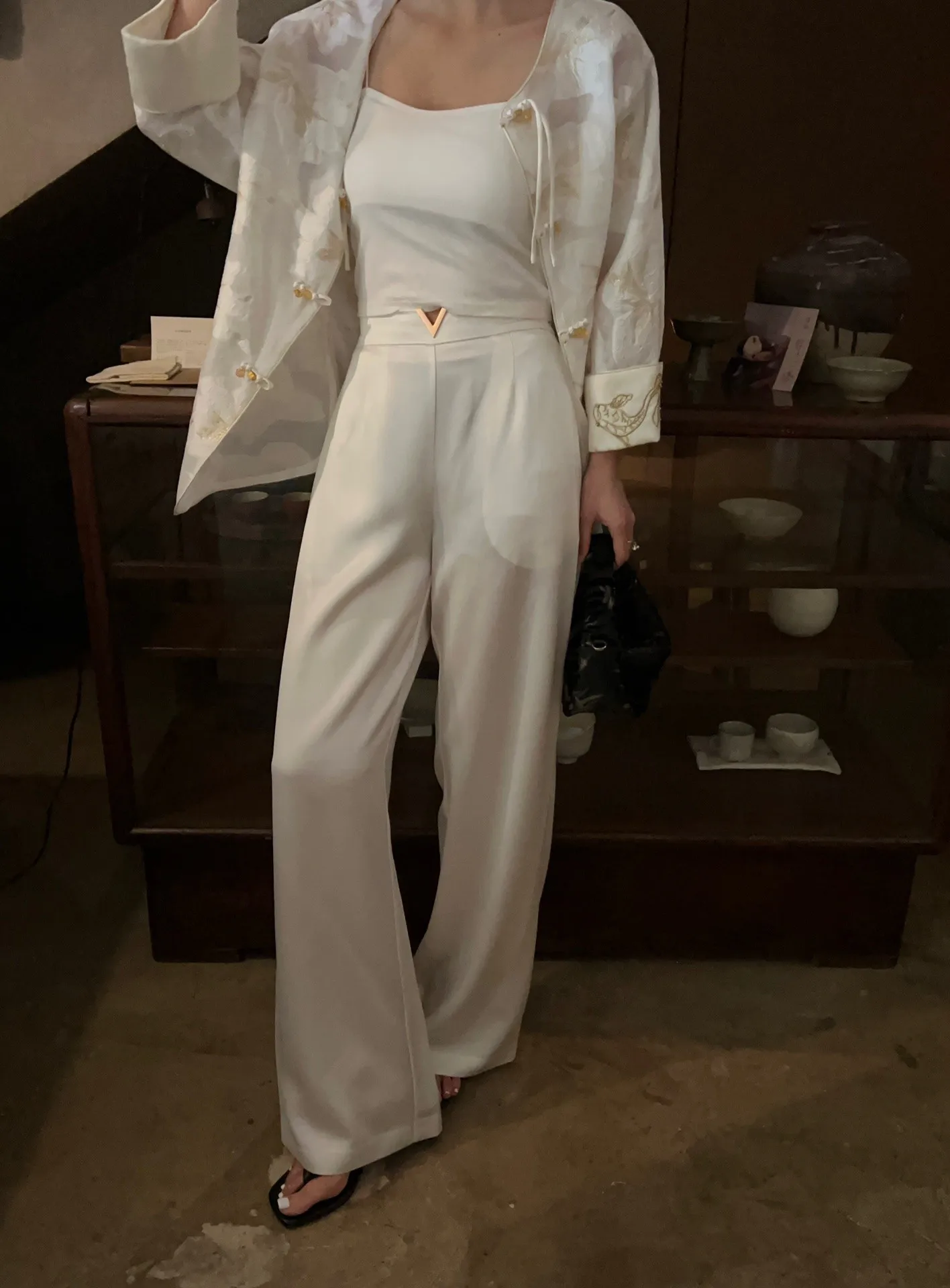 

aa6111 Fashion women pants 2024 Popular European Design party style Women's Clothing