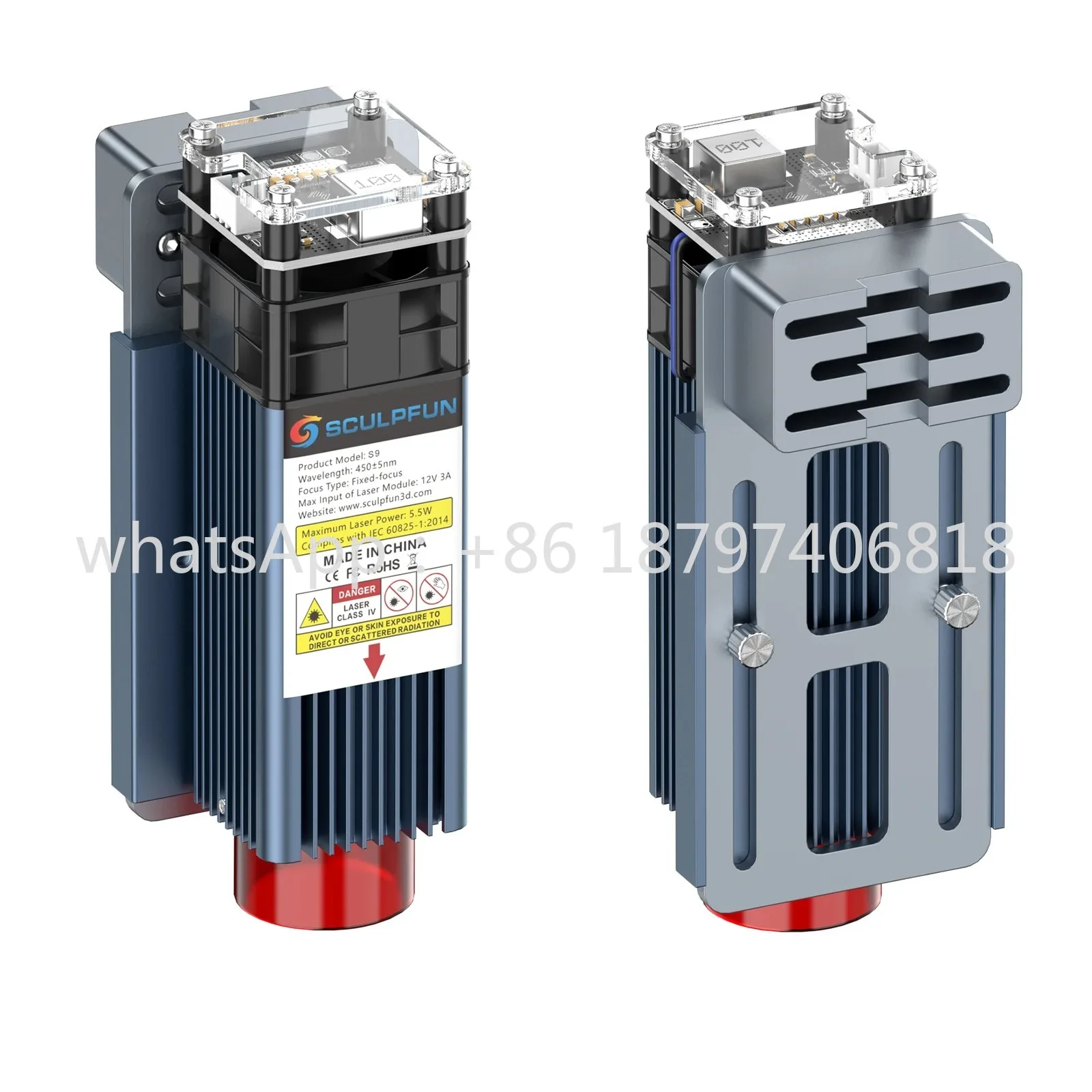 وحدة ليزر ذات تأثير خاص S9 90 واط رأس ليزر وحدة صمام ثنائي عالية الدقة أفضل سعر وحدة النقش بالليزر