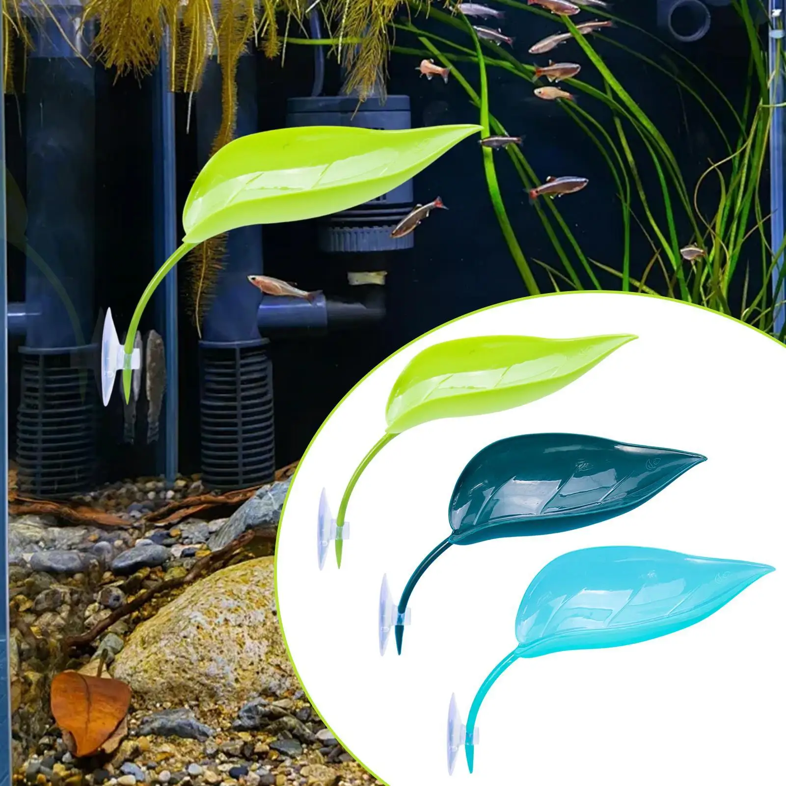 Blatt Frosch Barsch Reptil Terrarium Frosch Tank Blatt Dekorationen Saugnapf Realistische Reptilien Ruhe Zubehör für Schildkröte Terrasse