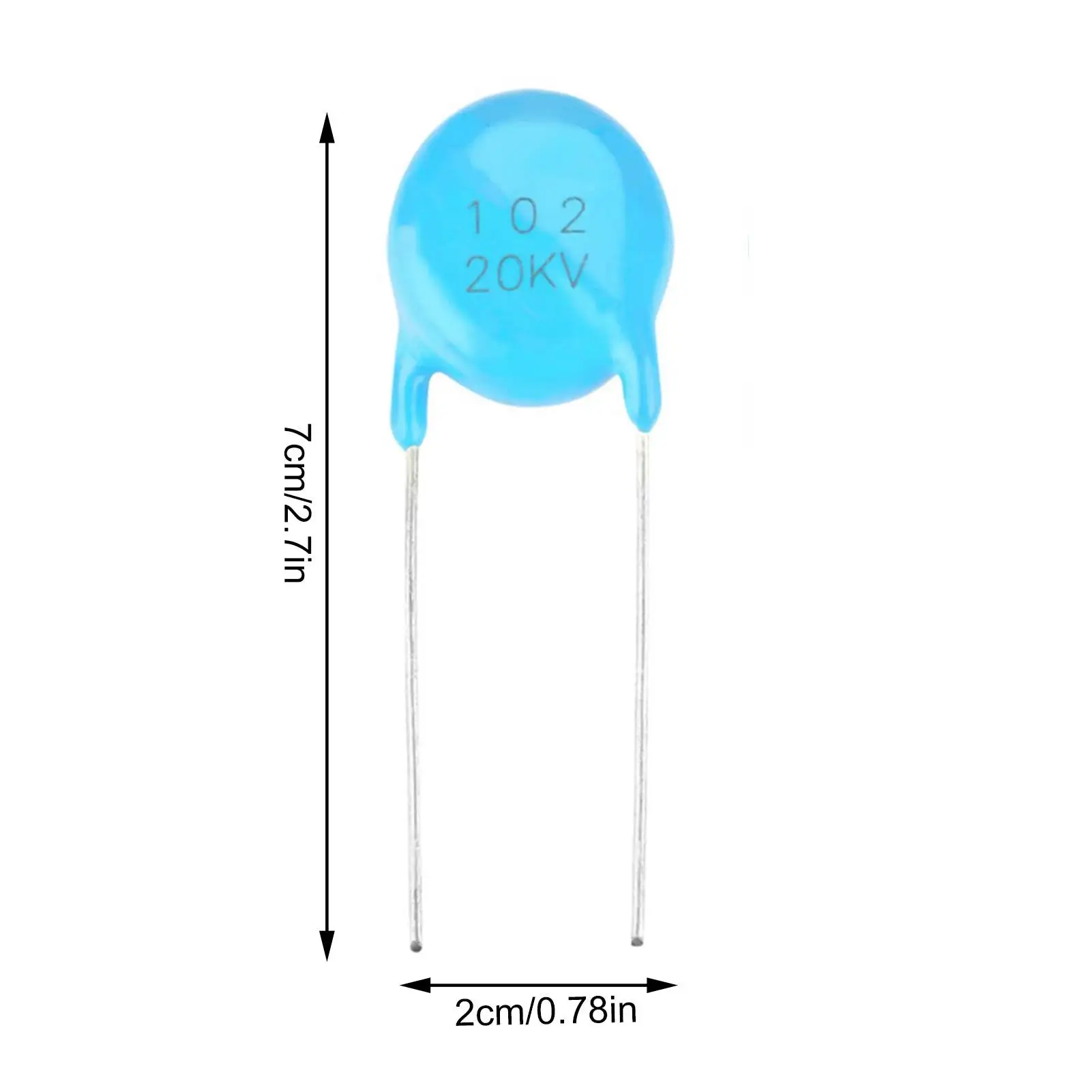 Capacitor 20KV 1nF 0.001uF 1000pF 102 High Voltage Ceramic Capacitor Kit Ceramic Capacitor High Voltage Ceramic Capacitor