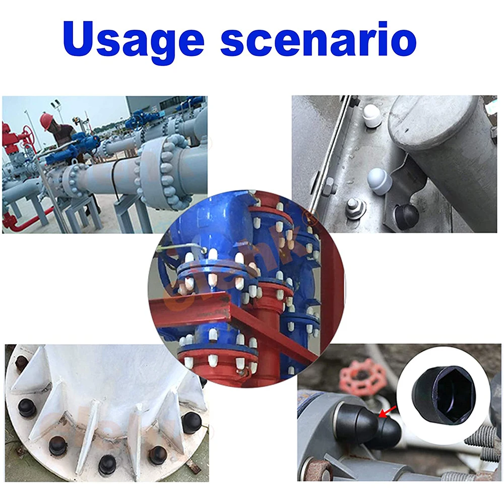 10/20/50/100pcs sechseckige Kunststoff-Schraub kappen rostfrei umwelt freundliche Kunststoff-Schraub kappen Motorrad-Reifens chutz kappe