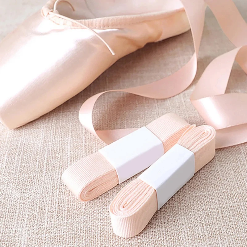 Pink Satin Ribbon Ballet Pointe Shoe Satin Ribbon Ballet Flats Shoes Ribbon Yoga Shoes Strap Ribbon Satin