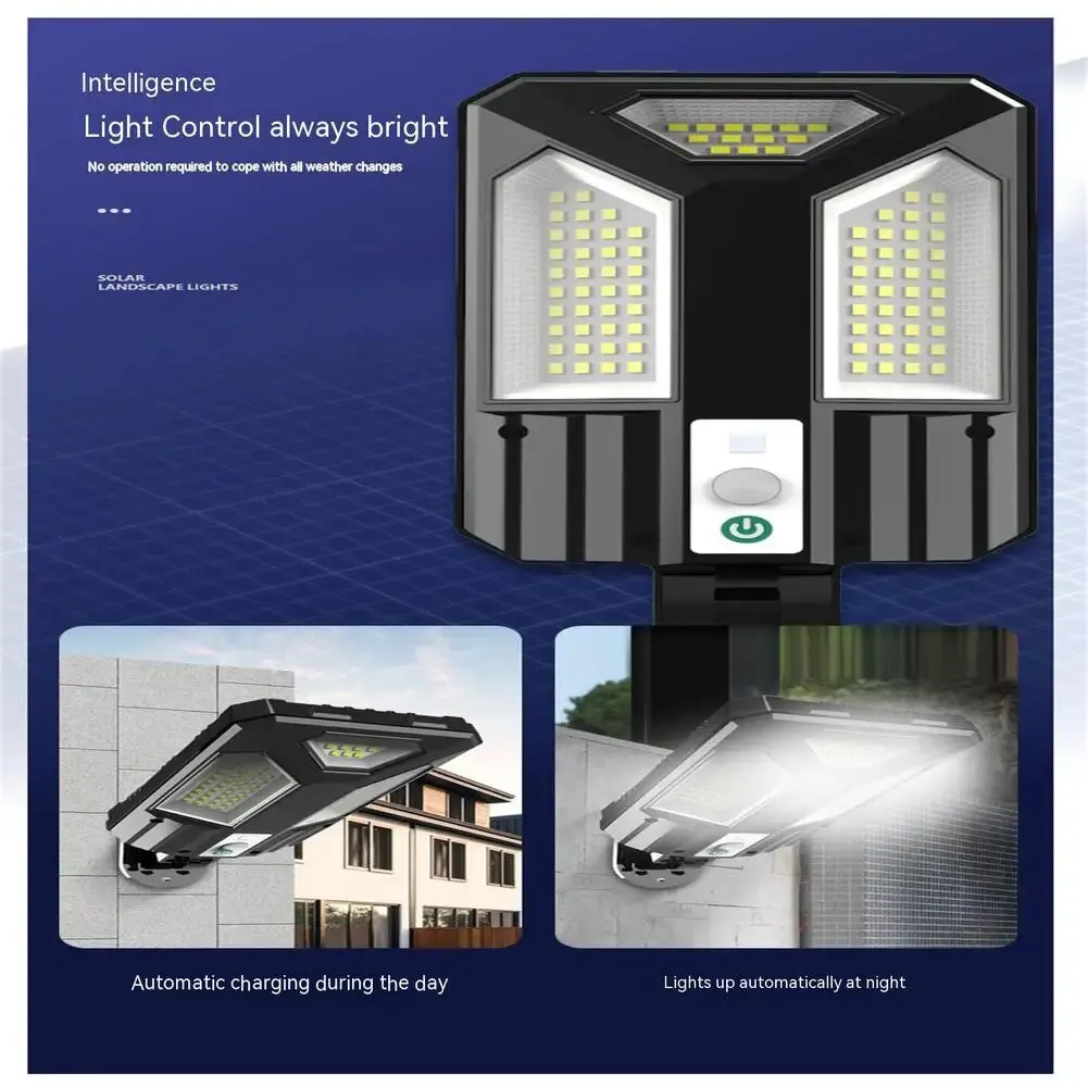 4.1w Wall-mounted Led Solar Street Light Waterproof High Brightness Motion Sensor Remote Control Wall Lamp