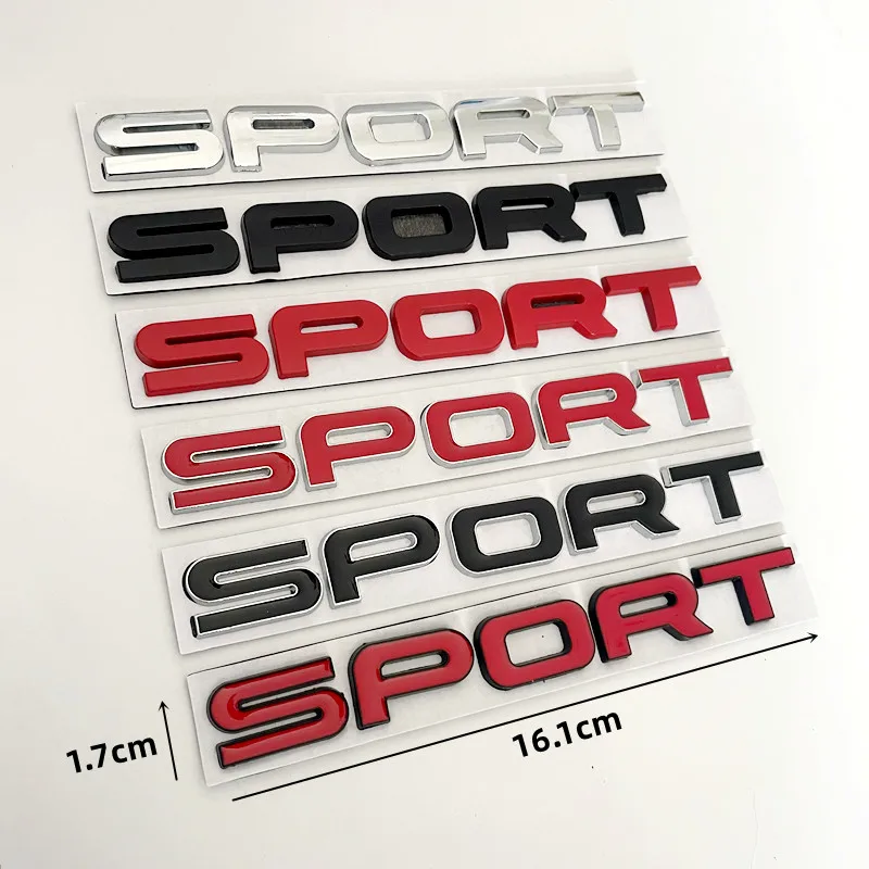 

3D Metal Sport Emblem Badge Decal Sticker Anti Scratch Waterproof For Land Rover Discovery Range Rover Rear Trunk Side Fender