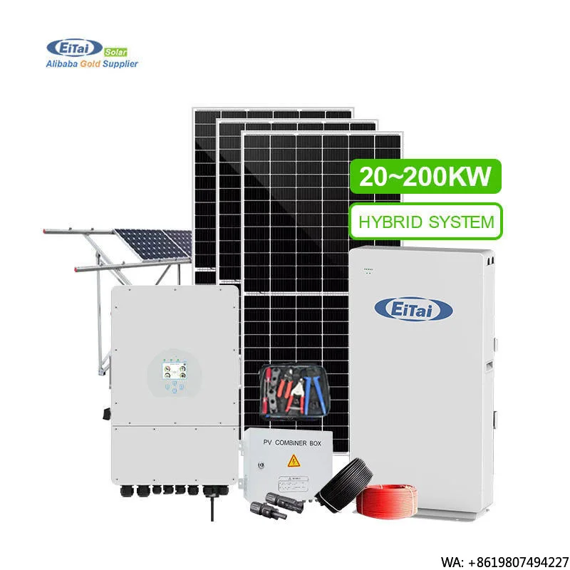 30 Kw 20Kw 25Kw 50Kw 3 Phase 3Phase Photovoltaic Roof Mounting Solar Panel 30Kw Hybrid Power Energy Storage System Complete