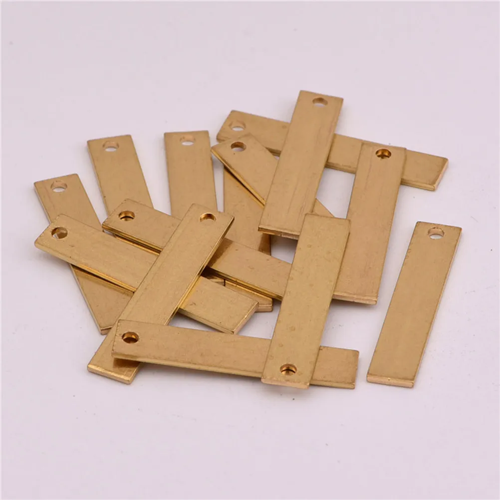 

50Pcs Copper Chip Pendant DIY Jewelry Making Charm Unique Necklace Bracelet Keychain Accessories DIY Pendant Charms