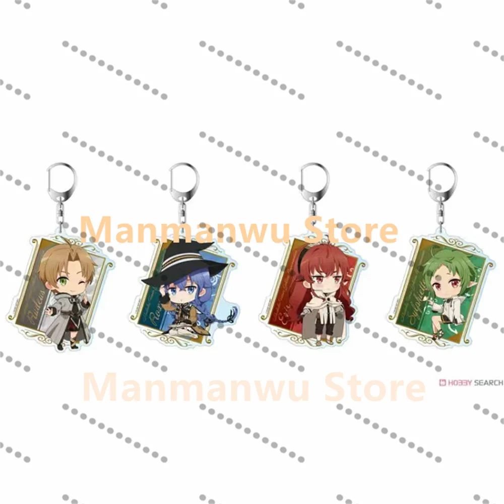 

Game Jobless Reincarnation Acrylic Keychain Cosplay Charm Characters Ornament Accessories Goods Collection Gifts 6cm