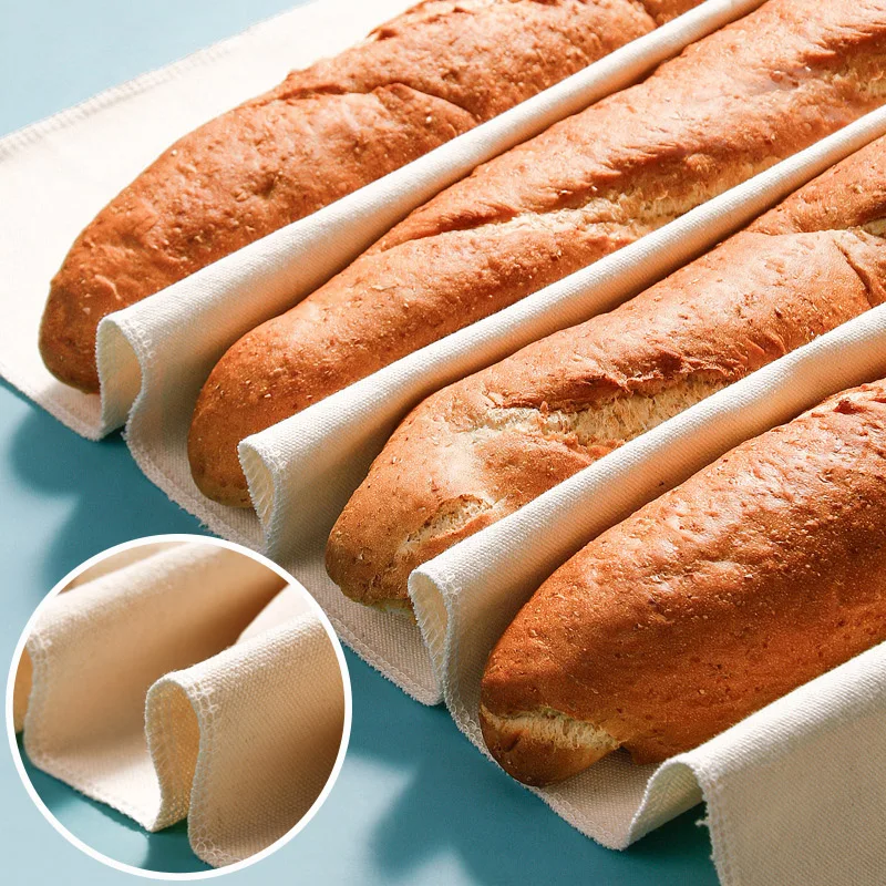 Baking Mat Pastry Proofing Cloth Linen Dough Fermentation Bakers Couche Bread Baguette Proving Reusable Baking Accessories
