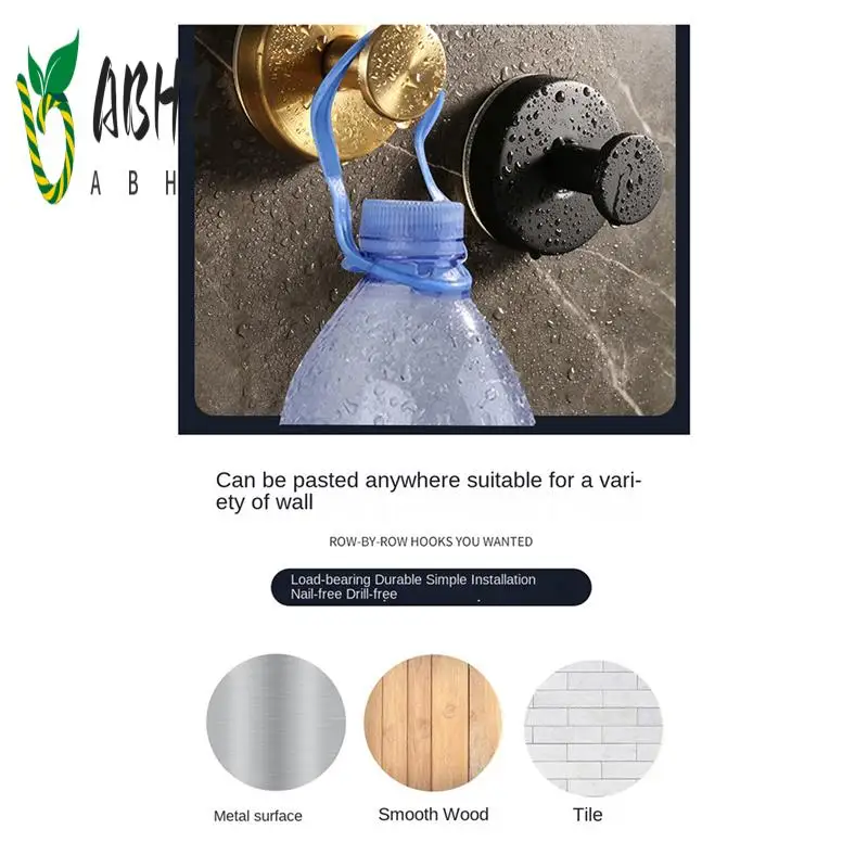 

ABHZ-крючок для одежды на присоске из нержавеющей стали, крючок для полотенец для кухни, ванной комнаты, бесшовная присоска без перфорации