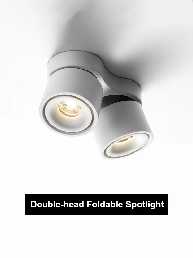 Folding Rotating COB LED Spotlights Downlights 14W 20W LED Ceiling Spot Lights AC85-265V LED Ceiling Lamps Indoor Lighting