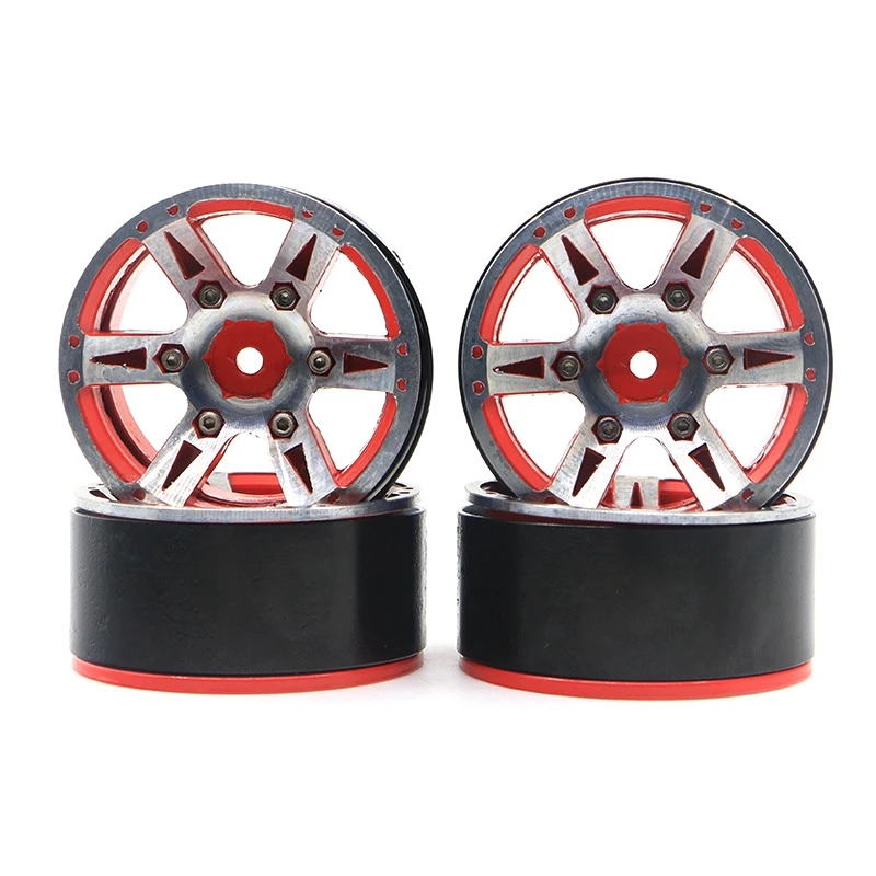 

4 PCS Metal 1.9 Inch Beadlock Wheel Rim Hub for 1/10 Axial SCX10