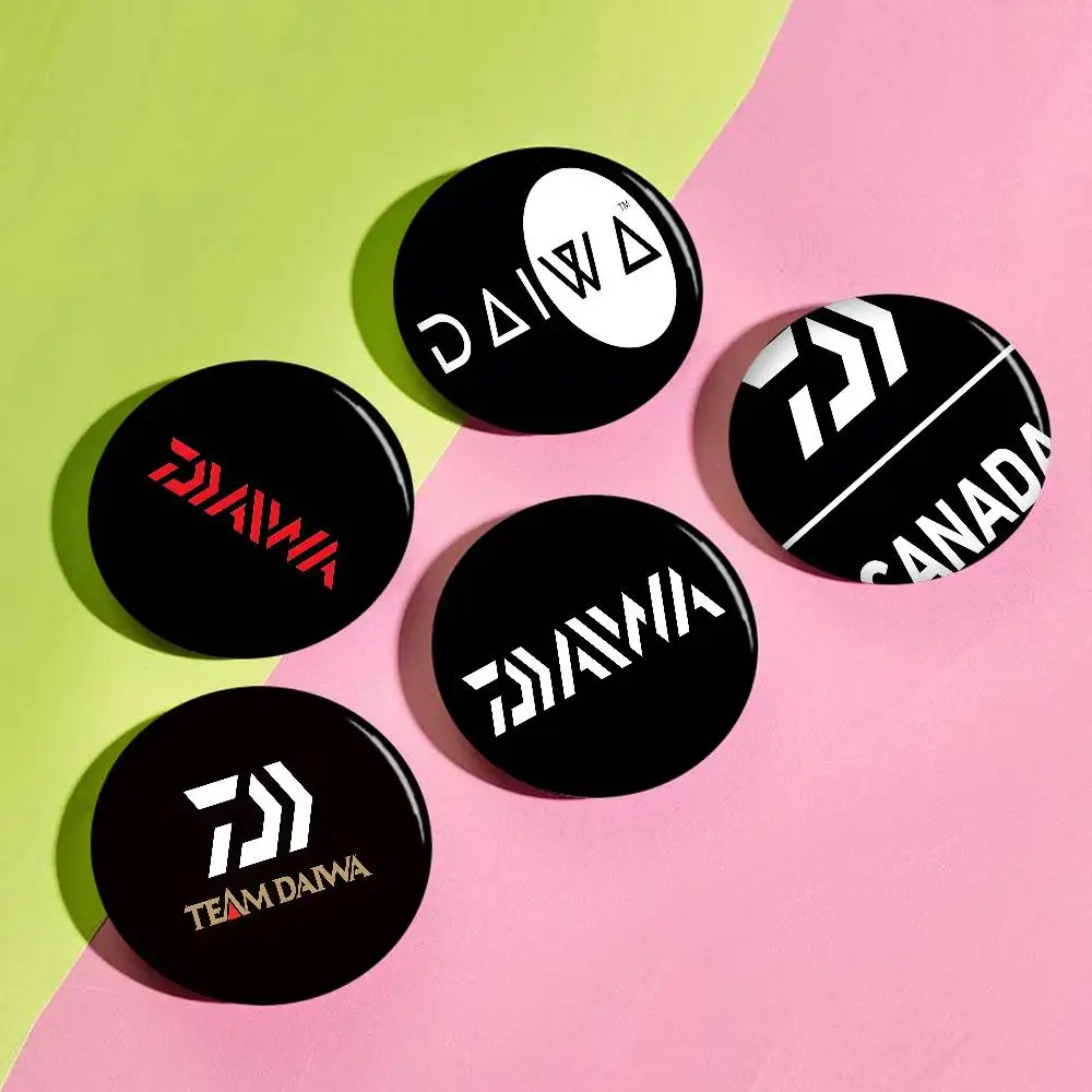 D-Daiwa Angler-Tough Anime Button Pin Handmade Brooch for Clothes Cartoon Badge Backpack Decoration Jewelry Accessories