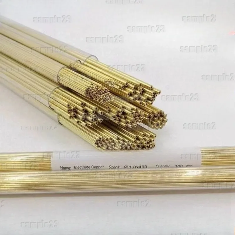 Single Hole Brass Tube for EDM Drilling Machine Piercing Electrode Consumables 0.5-2.9mm X 500mm