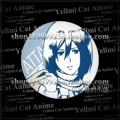 Eren Jaeger Mikasa·Ackerman Armin Arlert Anime urządzenia peryferyjne godło Pin kostiumy odznaka wisiorek Cosplay prezenty dla dzieci rodzina