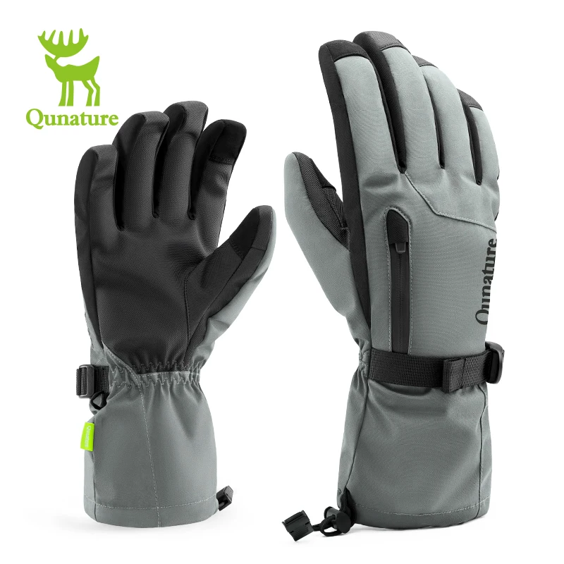 

Qunature Ski Gloves Waterproof Windproof Gloves Snowboard Motorcycle Riding Driving Warm Touchscreen MTB Road Bicycle Price Drop