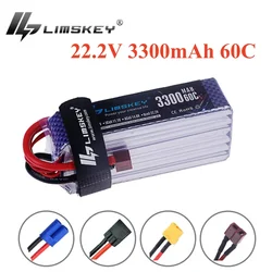 LILMSKEY 22.2V 3300mAh LiPo Battery 6S For RC Car Drones Quadcopter Helicopter Boat Spare Parts 6S Battery with XT90 XT60 Dean T