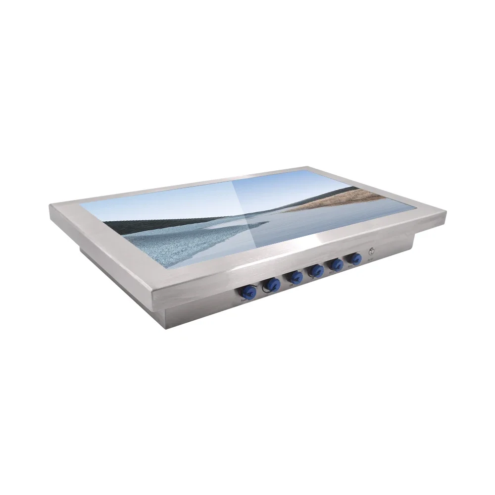 21.5 Inch Stainless Steel IP65/66/67 Fanless Highly Integrated Embedded Industrial Waterproof Panel PC