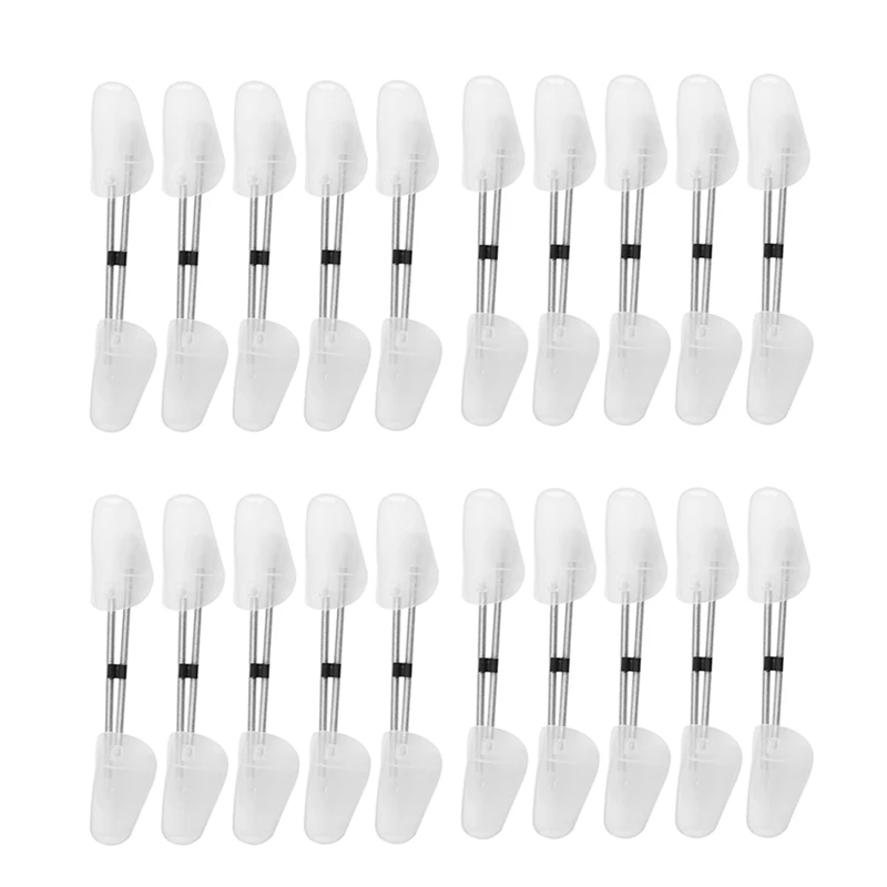 20 X PAIRS OF SHOE TREE TREES PLASTIC MAINTAIN SHAPE SHOES FOOTWEAR WHITE