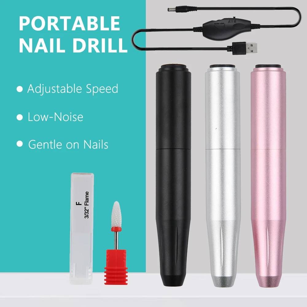 12000 RPM Draagbare Elektrische Nagelboormachine Slijpen Apparatuur Molen Polijsten Pen Tool Voor Manicure Pedicure Thuis Salon Gebruik