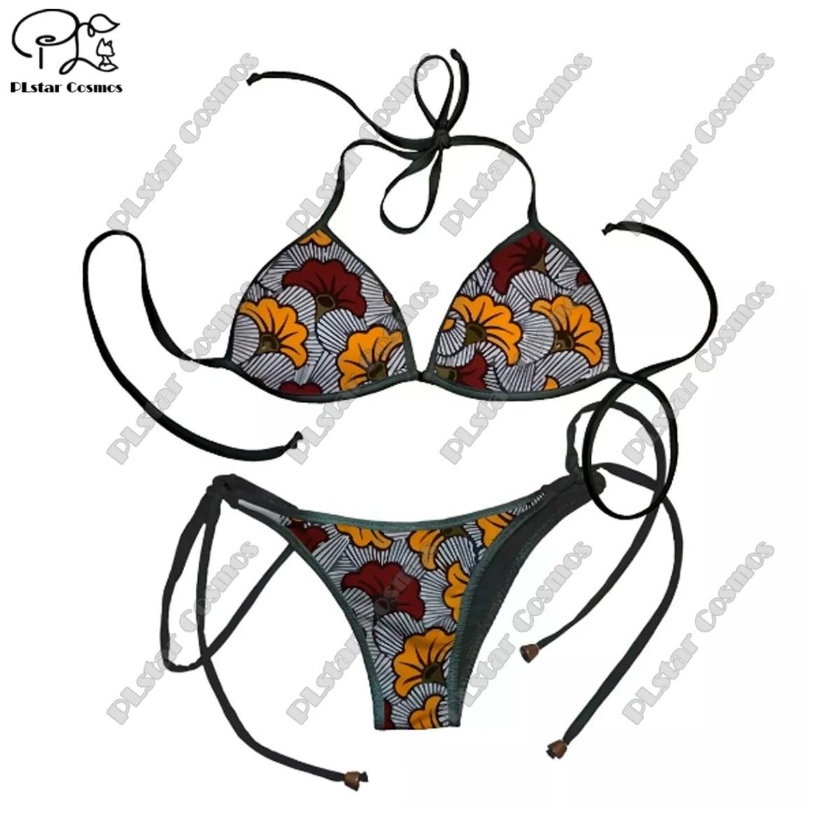 PLstar Cosmos Bikini 2 pezzi Bikini 3D All Over stampato estate donna Bikini costumi da bagno donna costume da bagno Sexy Bikini set 2