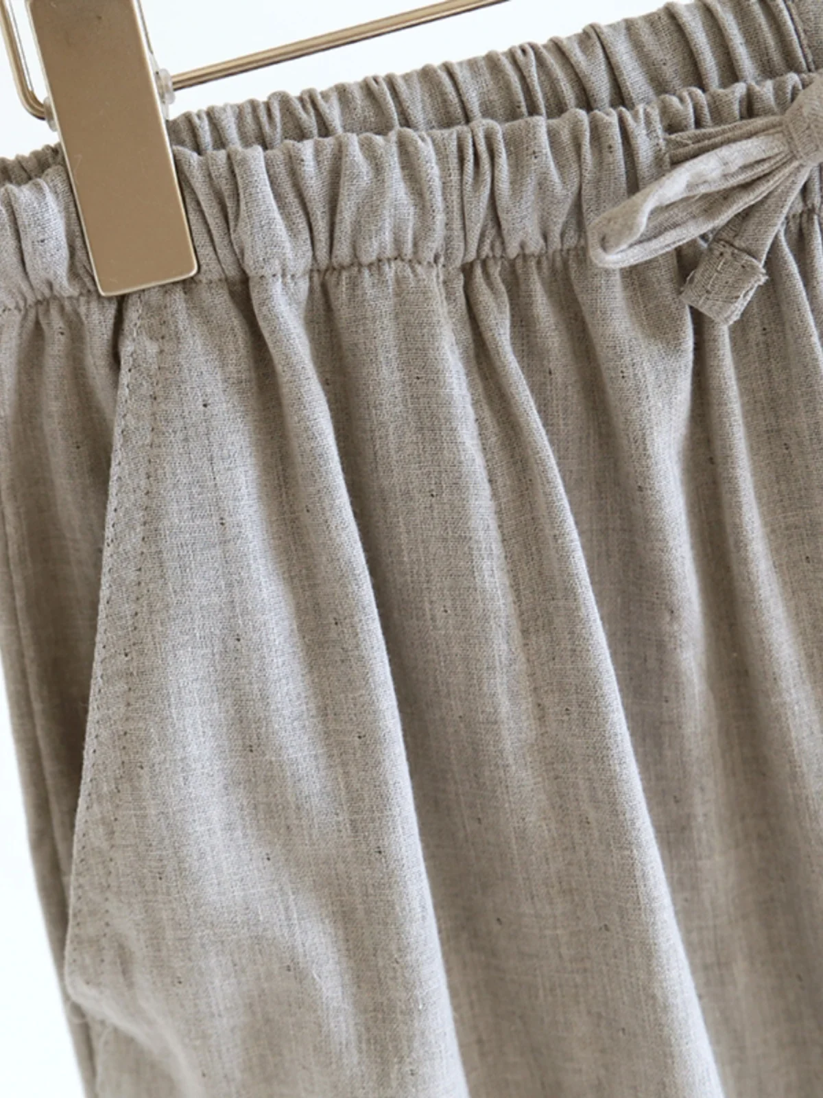 

Summer Lightweight Loose Cotton Pajama Pants Men's Breathable Cloth Home Leisure Long Trousers for Air Conditioned Room