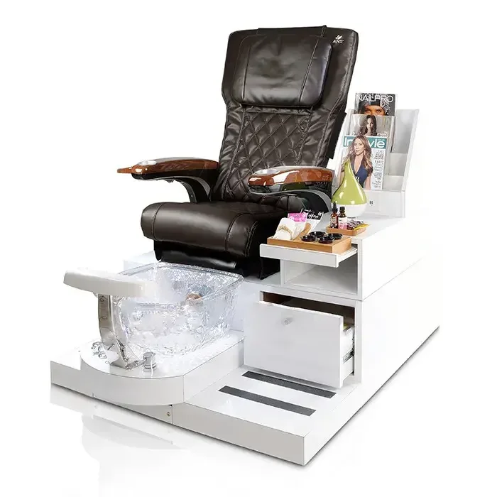 

Оптовая продажа, горячее черное кожаное кресло для педикюра для ног, скамейка с чашей для ног, кресло для педикюра на продажу