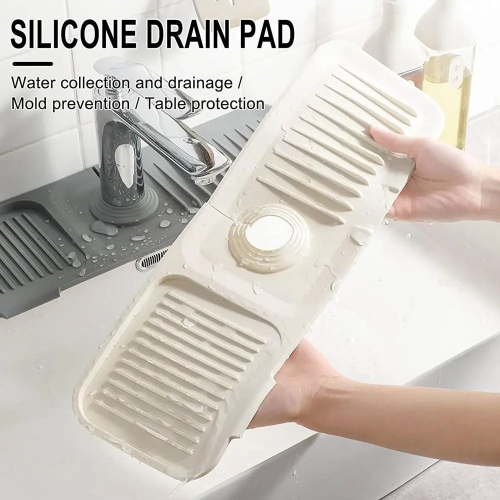 Faucet Pad Behind Sink Splash Guard Faucet Splash Guard Silicone Kitchen Sink Faucet Mat Faucet Splash Pad