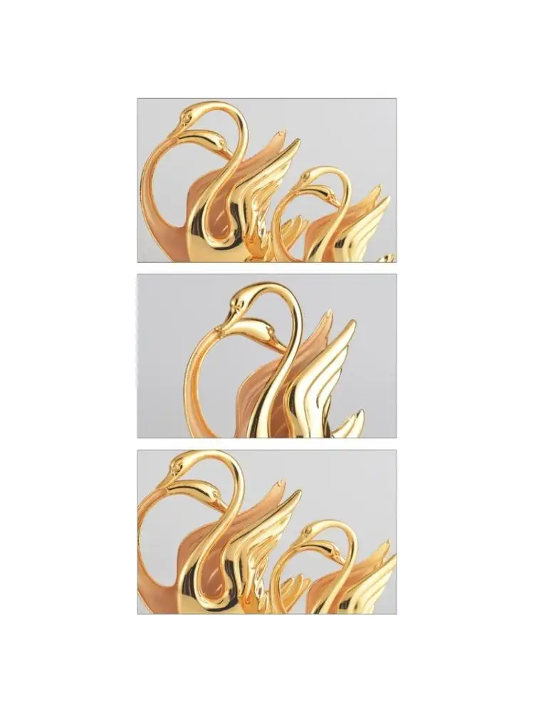 652F أنيقة شكل حيوانات حيوانات حيوانات زنسية مع حامل منديل الانتهاء من الذهب #1