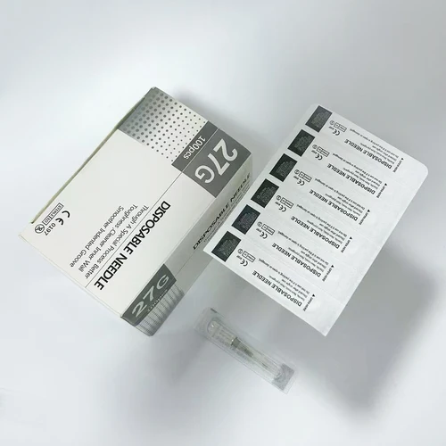 Imagen 2 del producto 100 Uds aguja desechable 27G 13mm 25mm seguridad estéril 27g aguja piezas de herramientas de mano