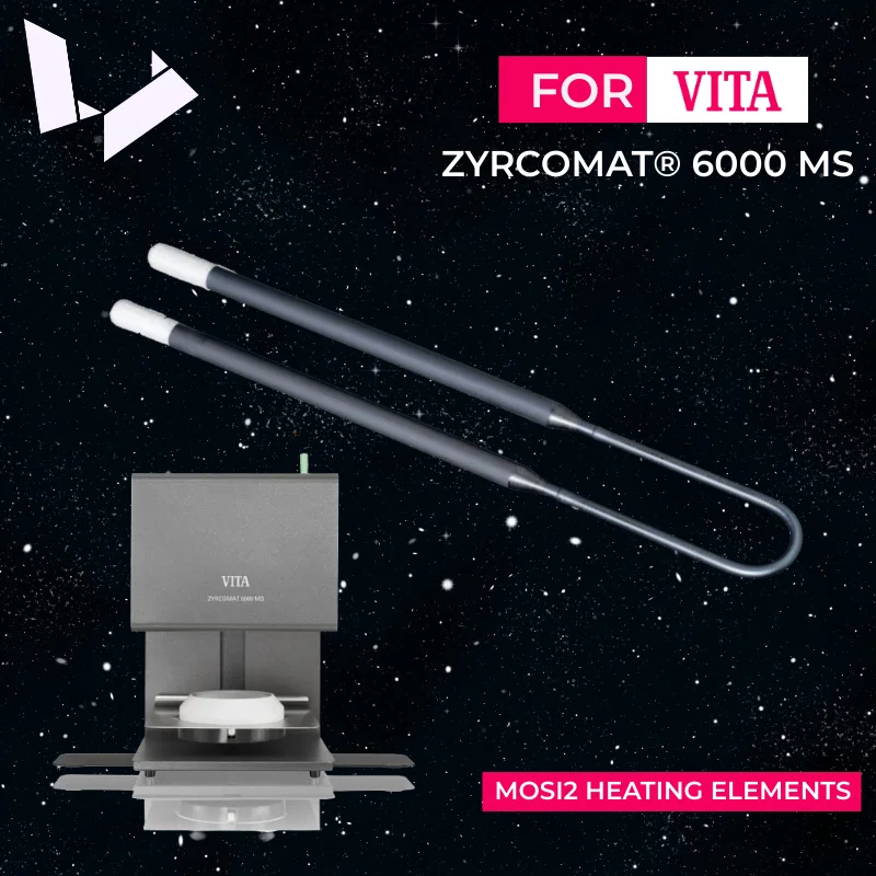 Mosi2 Heating Elements Replacement for Vita ZYRCOMAT 6000 MS  & ZYRCOMAT 6100 MS Sintering Furnace