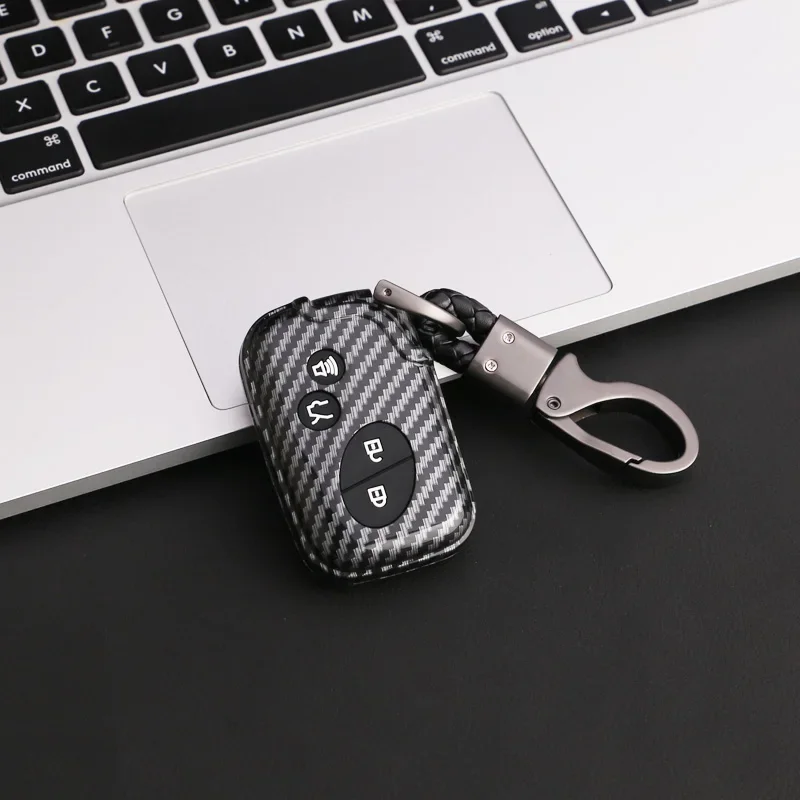 

4 Buttons Carbon ABS Car Key Case Cover Fob For Lexus GS430 ES350 GS350 LX570 IS350 RX350 IS250 Key Shell