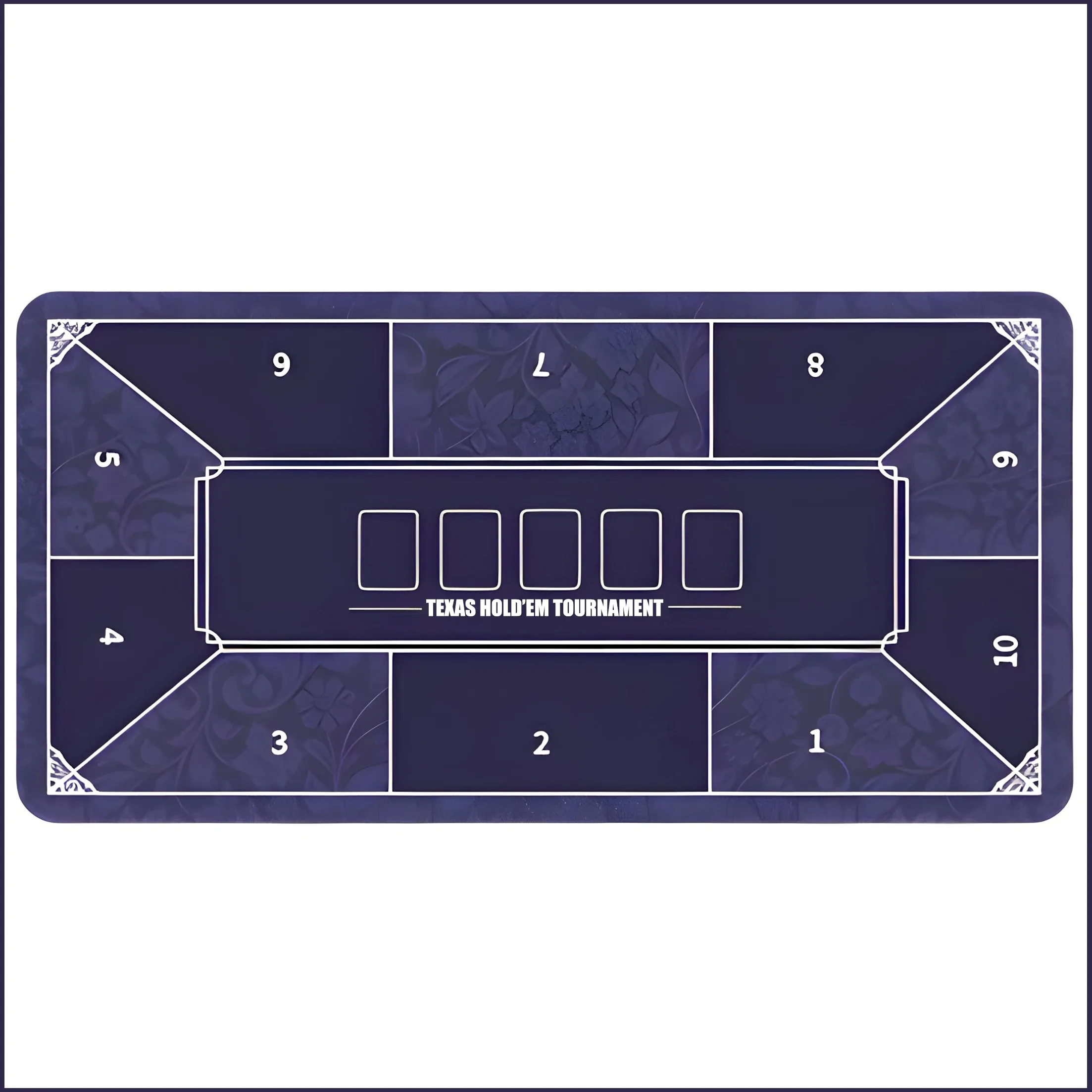 

Резиновый настольный коврик Texas Hold'em, специально разработанный, противоскользящий и бесшумный настольный коврик 120x60 см.
