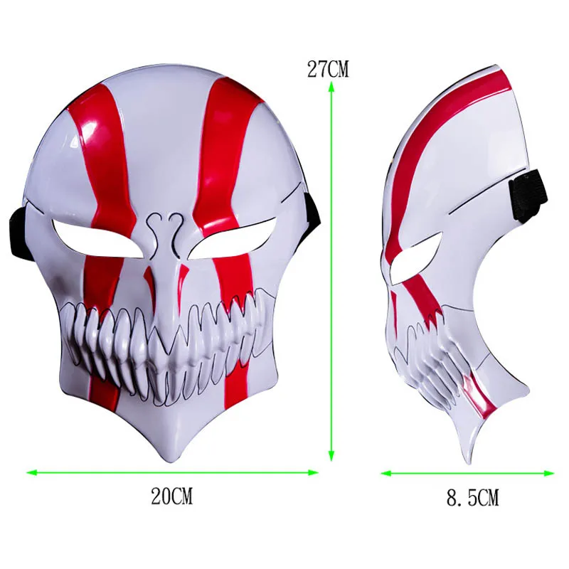 Kurosaki Ichigo Hollowfication masque Anime eau de javel Cosplay masque Halloween carnaval accessoires