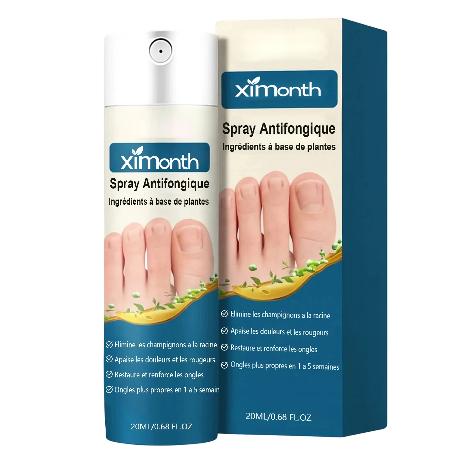 Nail Fungus Repair Spray Onychomycosis Paronychia Treatment Remove Foot Odor Moisturize Softens Cuticles Gray Nail Removal Spray