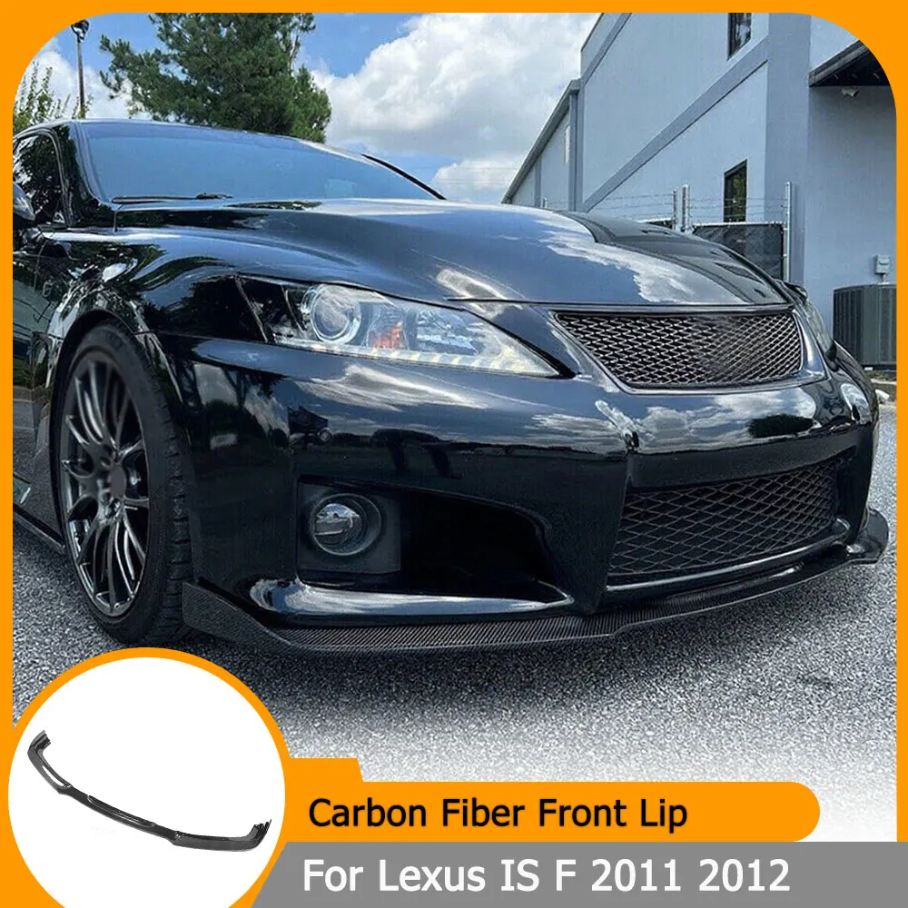 

Carbon Fiber Car Front Bumper Lip Spoiler Chin Protecter for Lexus IS F Base Sedan 4-Door 2011 2012 Front Lip Bumper Mudguard
