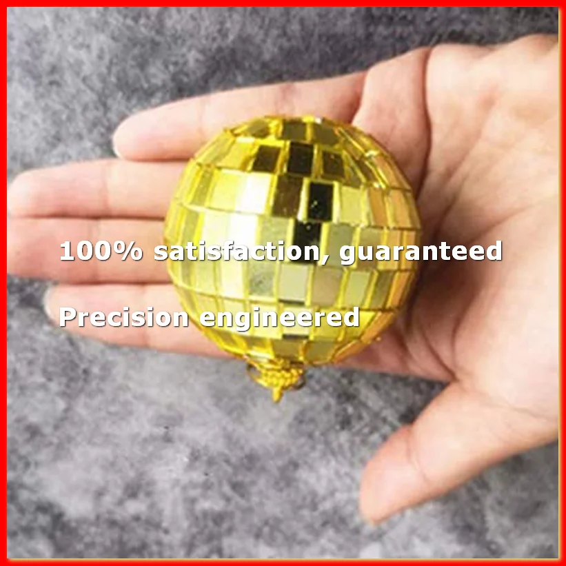 ●12-Piece Mirror Disco Ball Decoration, or DJ Lighting Effects, Home Decoration, Stage Props (2 Inches, Gold)