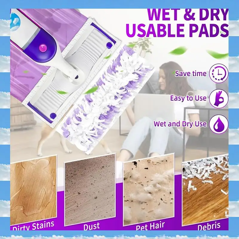 

A11I 25PCS Disposable Mop Pads Replacement For Swiffer Power Mop Pads Multi-Surface Mop And Power Mop Mop Floor Cleaning