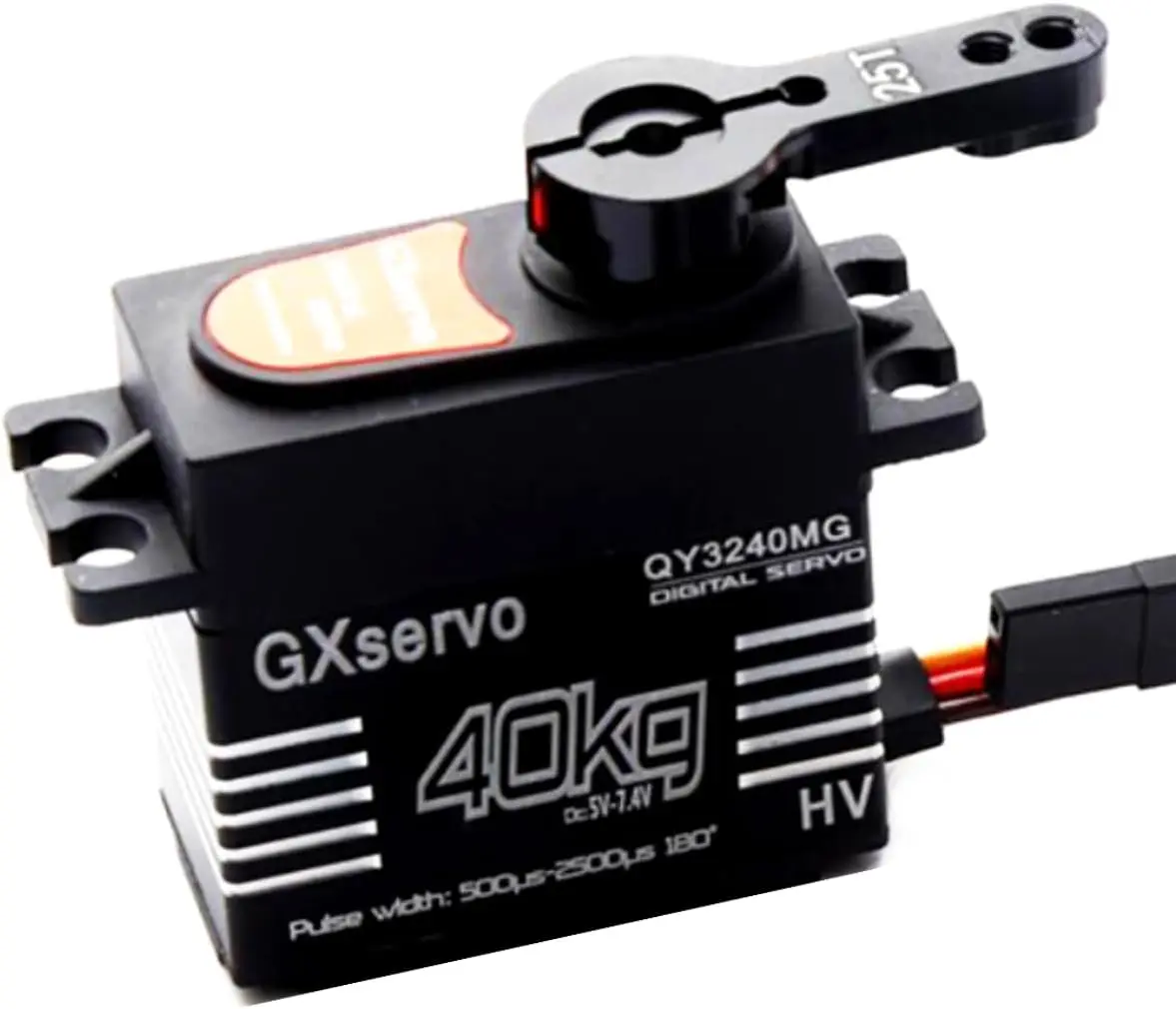 

Цифровой сервопривод GXServo40KG с металлическими шестернями, высокоскоростной, подходит для радиоуправляемых моделей автомобилей, роботов, радиоуправляемых самолетов, масштабов 1/8 и 1/10