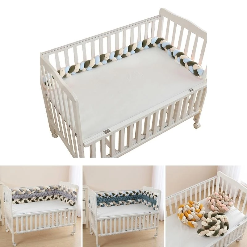 

J15U Thickened Crib Anti-collision Strip Cartoon Print Baby Bed Anti-bite Strip Spliced Bed Buffer Cushion Fence Protectors