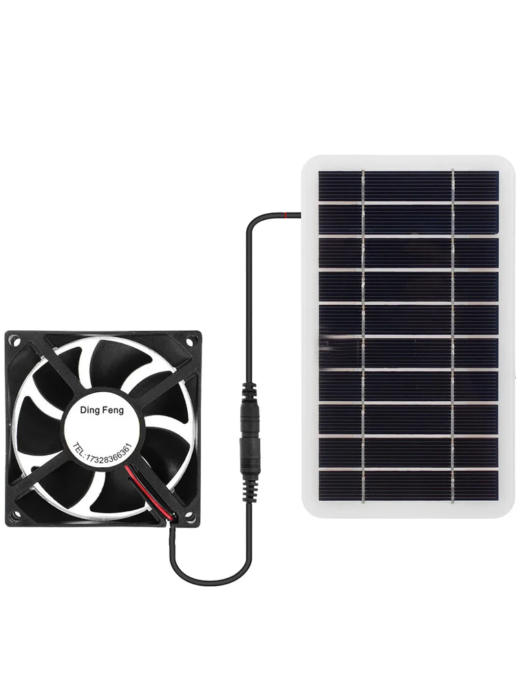 Solar Panel Powered Fan Ventilator 30w Exhaust Fan Outdoor Ventilation Equipment For Greenhouse Motorhome House Chicken House