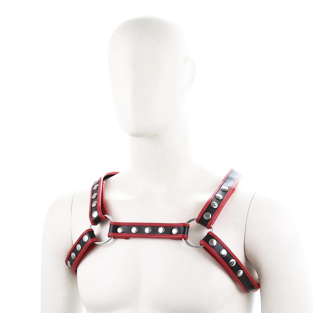 Gay Rave Harness Hot Man Body Chest Harness Belt Shoulder Strap Punk Rave Costumes Metal Conjoined Buckle Decoration Party