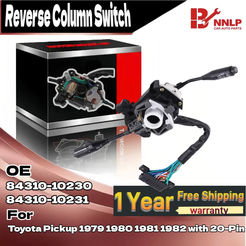 

Turn Signal Combination Switch for Toyota Pickup 1979 1980 1981 1982 with 20-Pin 84310-10230 84310-10231